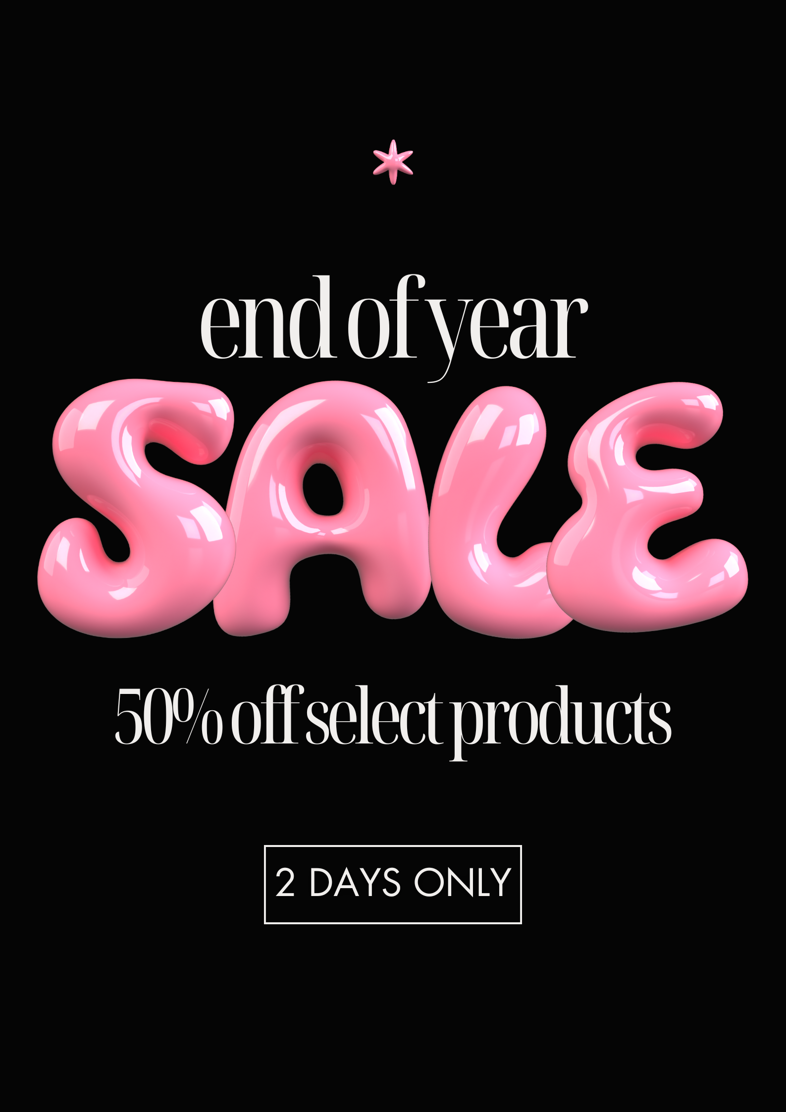 END OF YEAR FLASH SALE!!
