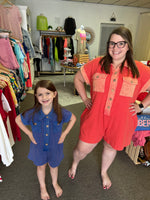 Betty Washed Romper - Kids