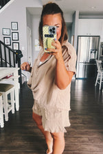 Georgia Cut Edge Cotton Muslin Top: 2 colors