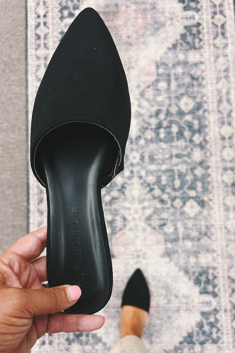 Mallory Black Slip On Shoes
