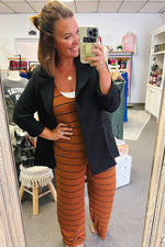 Rachel Striped Wide Leg Jumpsuit