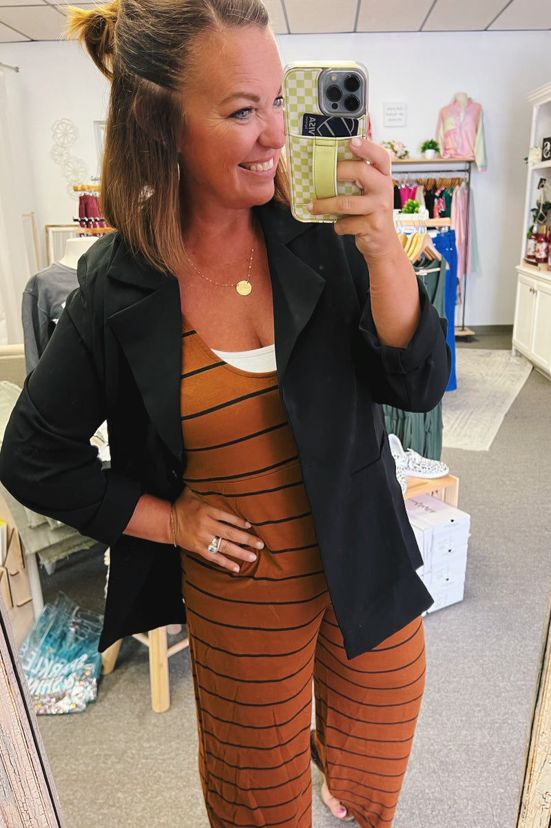 Rachel Striped Wide Leg Jumpsuit