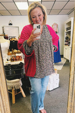 Pearl Chunky 3/4 sleeve Cardigan