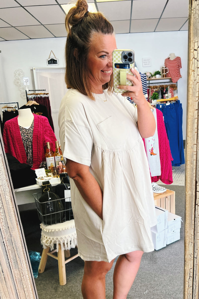 Edna Short Sleeve Tshirt Dress
