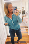 Frances Leopard Stripe Sweatshirt Dark Burgundy