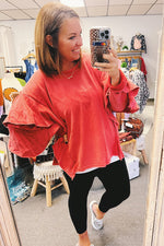 Macy Ruffle Cropped Sweatshirt