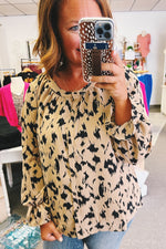 Wren Animal Print Blouse