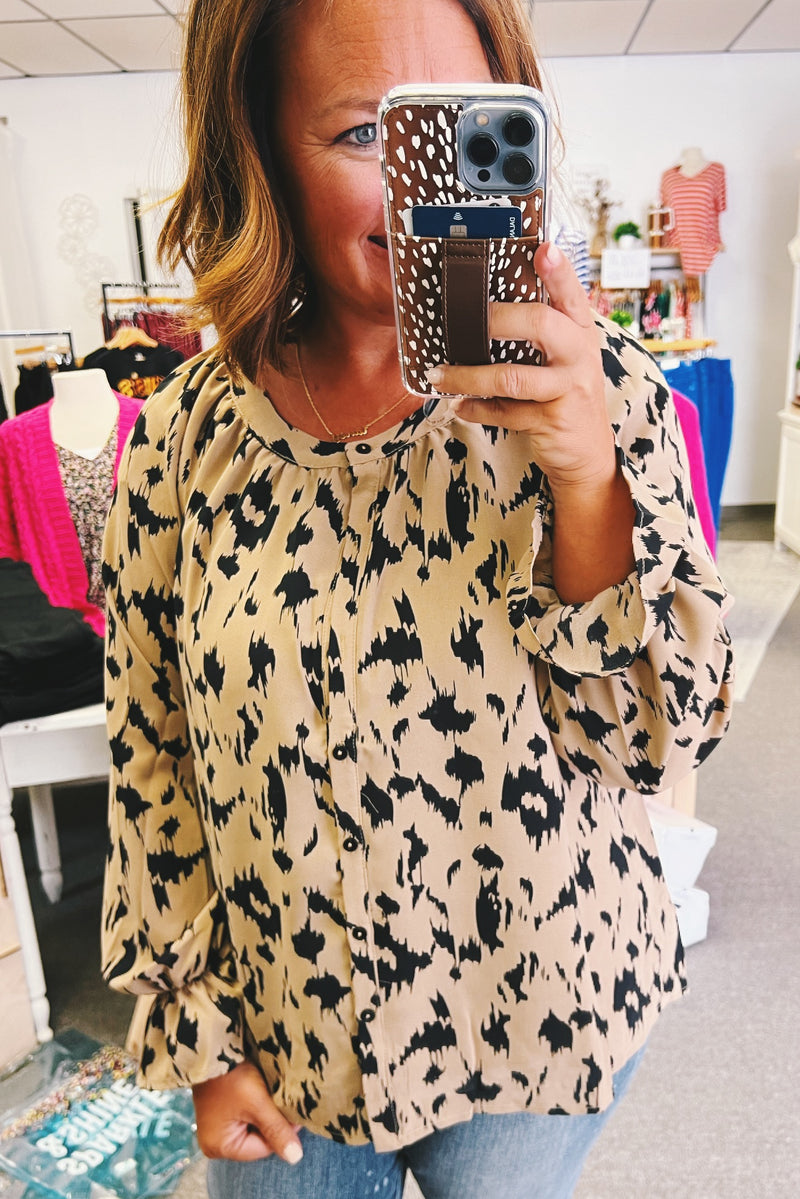 Wren Animal Print Blouse