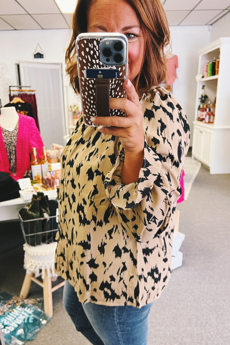 Wren Animal Print Blouse