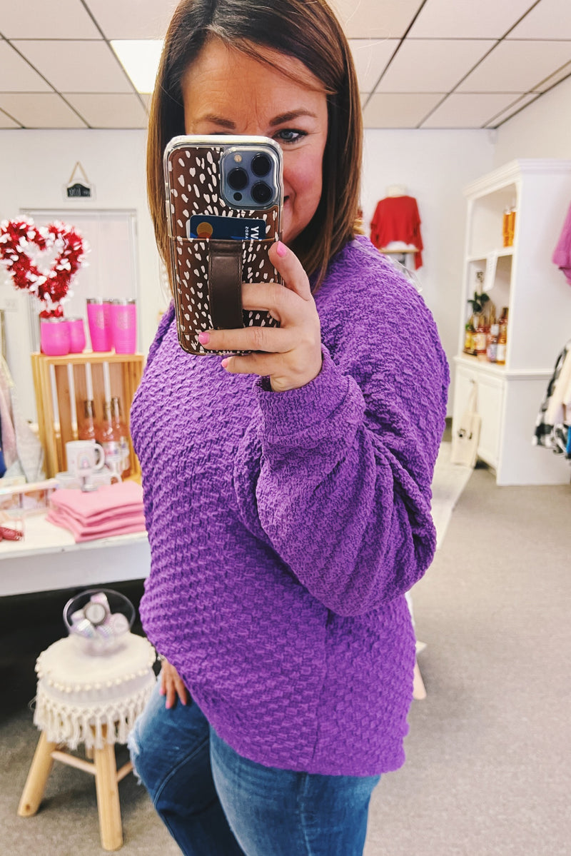 Teresa Thought It Over Textured Pullover