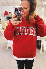 Lover Checkered Sweatshirt