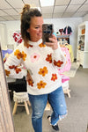 Flossie Retro Floral Sweater