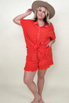 Gail Flutter Hem Cotton Muslin Shorts: 2 colors