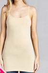 Jackie Long Line Cami Taupe Curvy