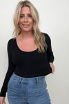 Frances Built-In Bra Long Sleeve Bodysuit - 4 colors